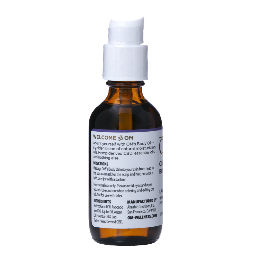 Lavender 100mg CBD Body Oil by OM Wellness Wholesale