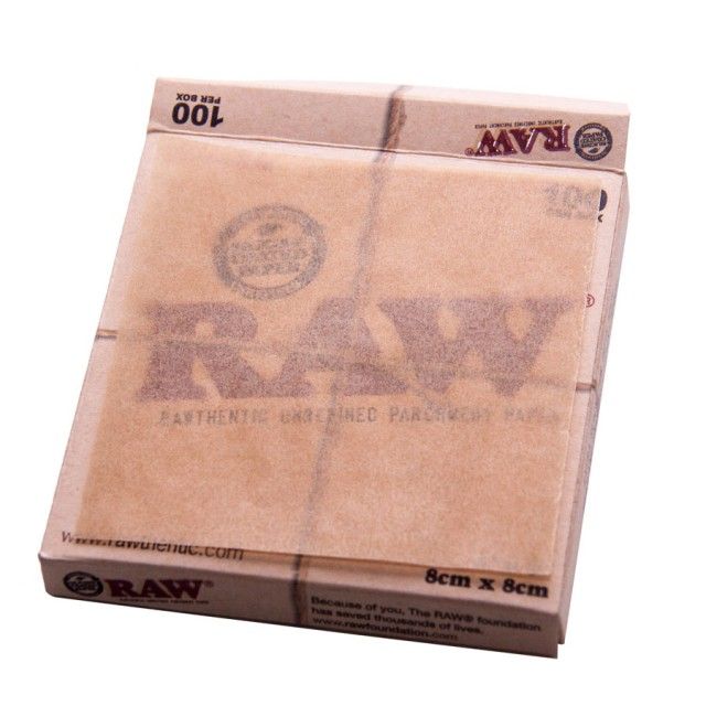 RAW Unrefined Parchment Paper Squares 3" x 3" 100 Sheet Pack –  VIR Wholesale