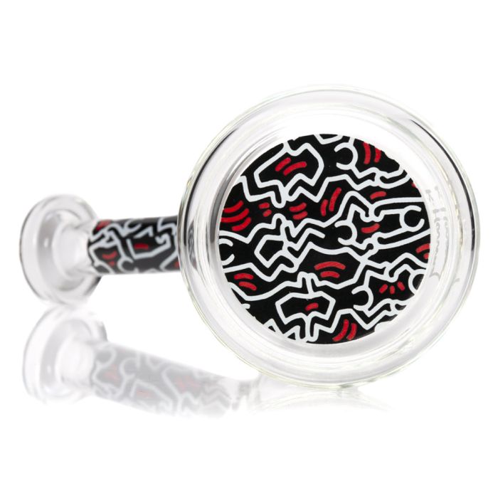 Multi Colour Glass Bubbler by Keith Haring