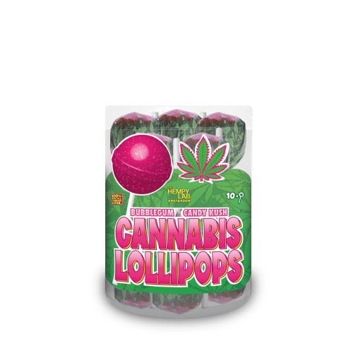 Cannabis Lollipops - Bubblegum x Candy Kush by Dr. Greenlove Amsterdam