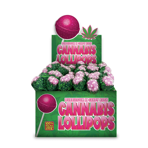 Cannabis Lollipops - Bubblegum x Candy Kush by Dr. Greenlove Amsterdam