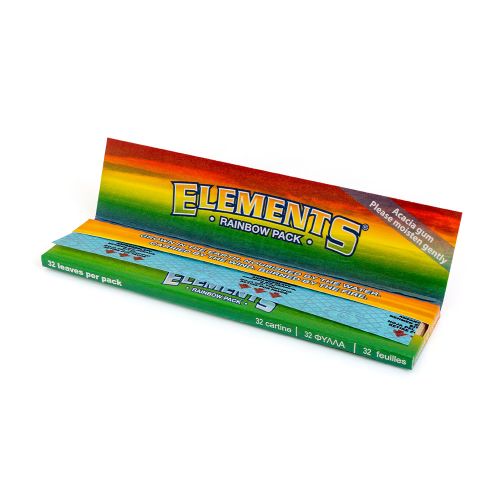 King Size Ultra-Thin Rainbow Rolling Papers Elements