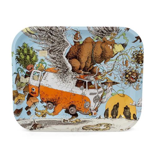 Mossy Giant Bird-House Rolling Tray Large