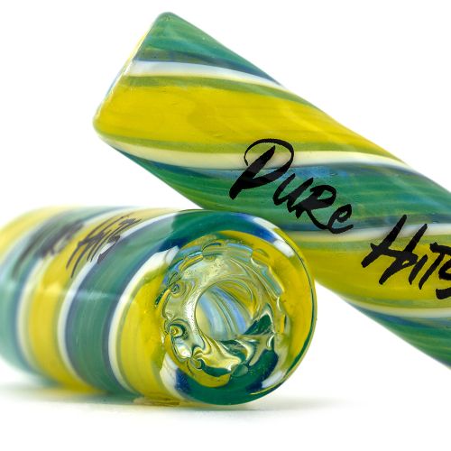 Pure Hits Tip Glass Filter Tip Lemon Green