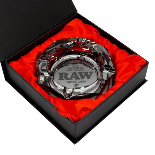 RAW Ashtray Darkside Grey Crystal Glass