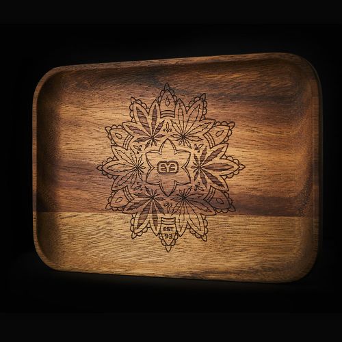 Walnut Rolling Tray by Red Eye