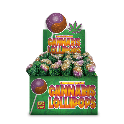 Purple-Haze x Tangerine Dream - Cannabis Lollipops by Dr. Greenlove Amsterdam