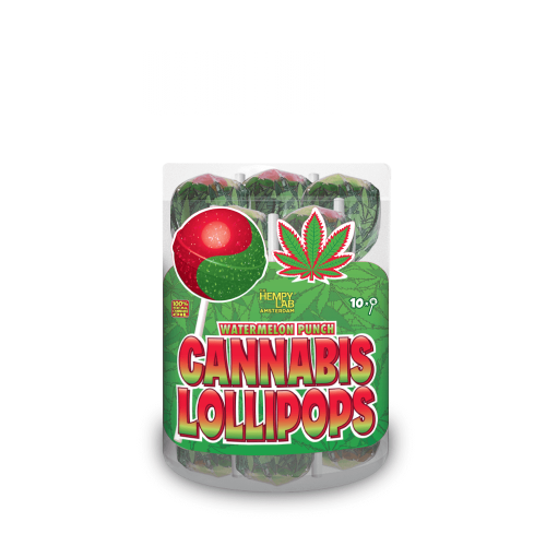 Watermelon Punch Cannabis Lollipops by Dr. Greenlove Amsterdam