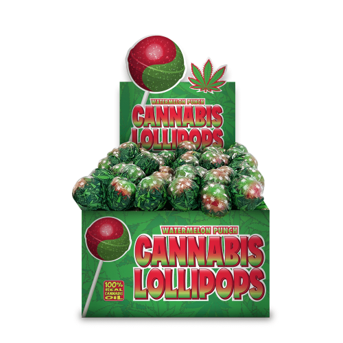 Watermelon Punch Cannabis Lollipops by Dr. Greenlove Amsterdam