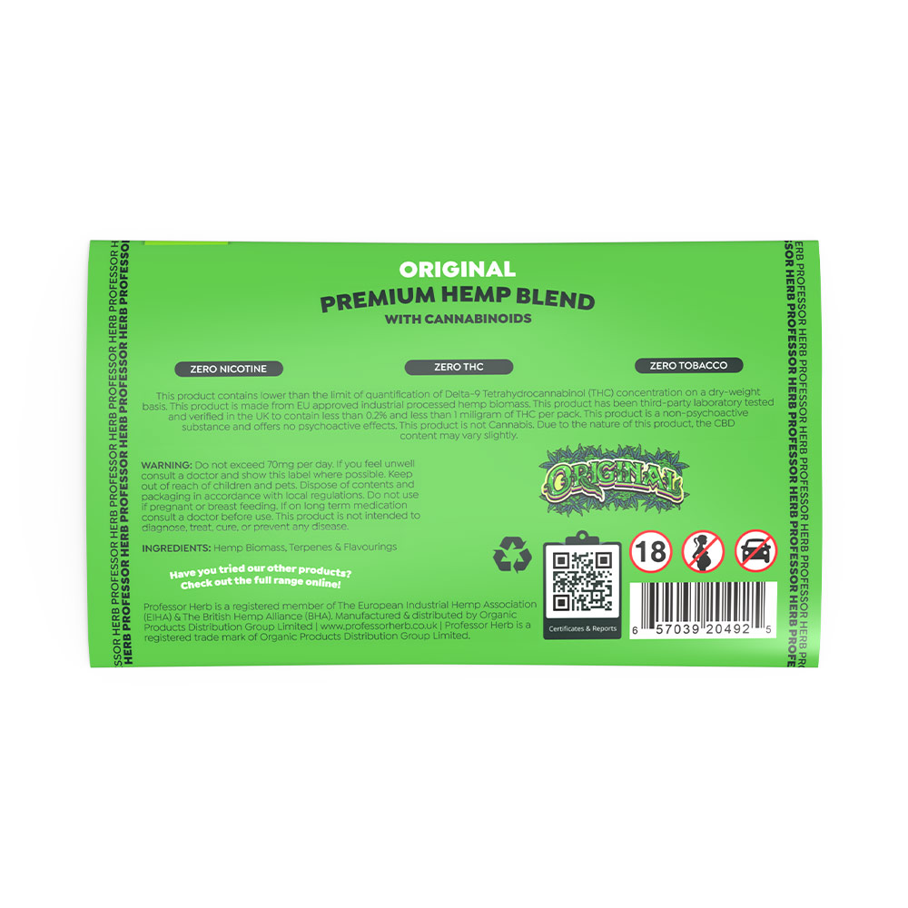 Original - Professor Herb Hemp Smoking Blend