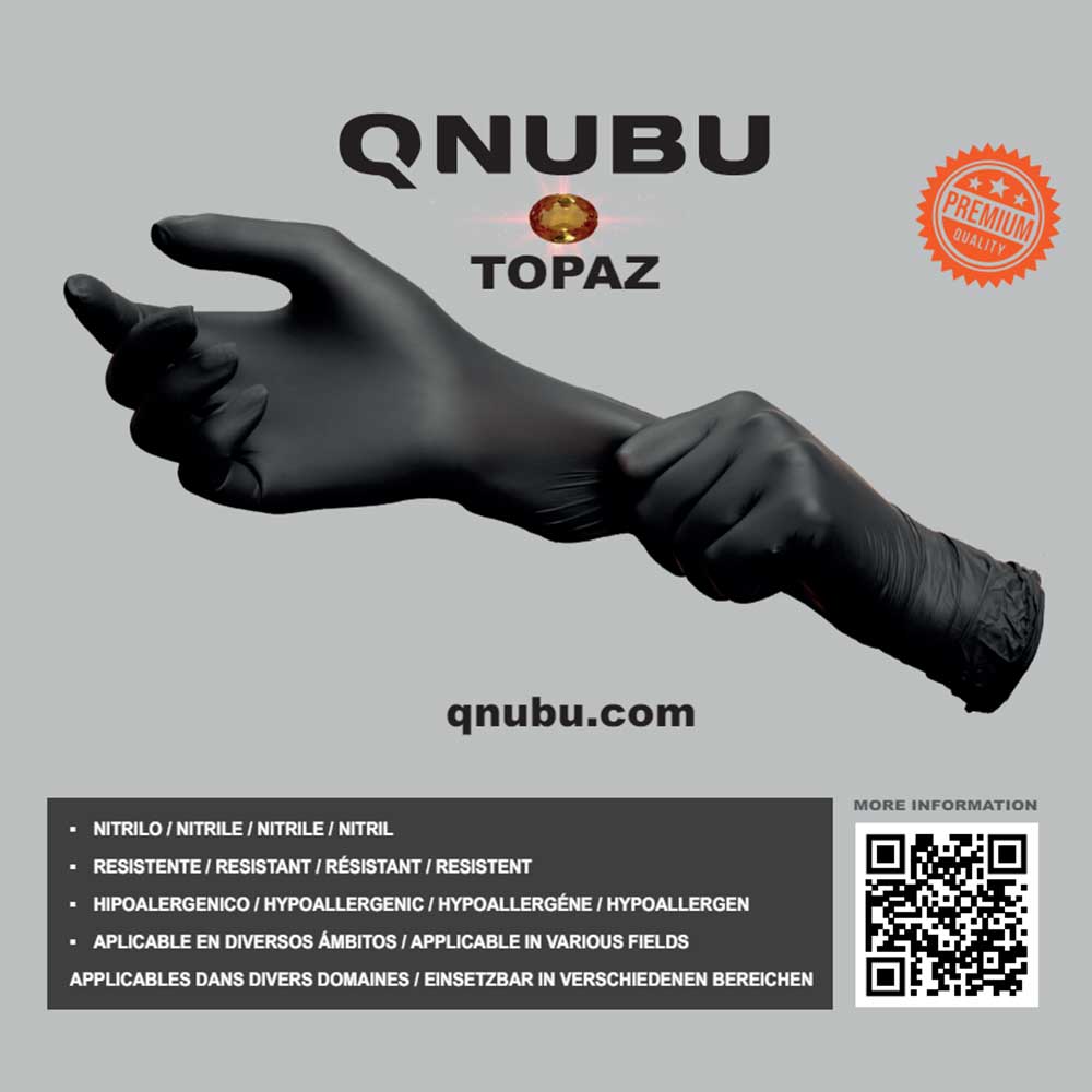 Qnubu Topaz Nitrile Gloves 300x Bucket Wholesale