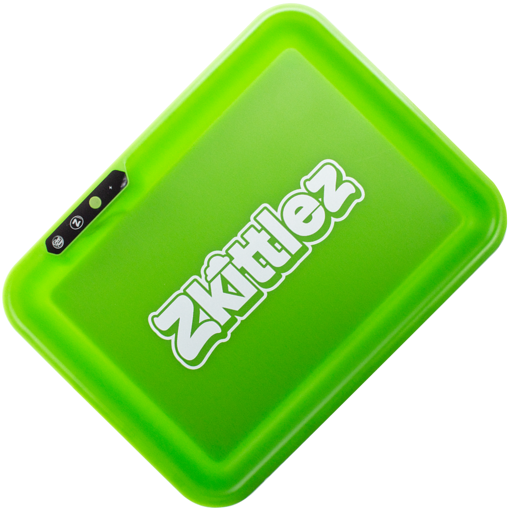 Zkittlez Green LED Glow Rolling Tray