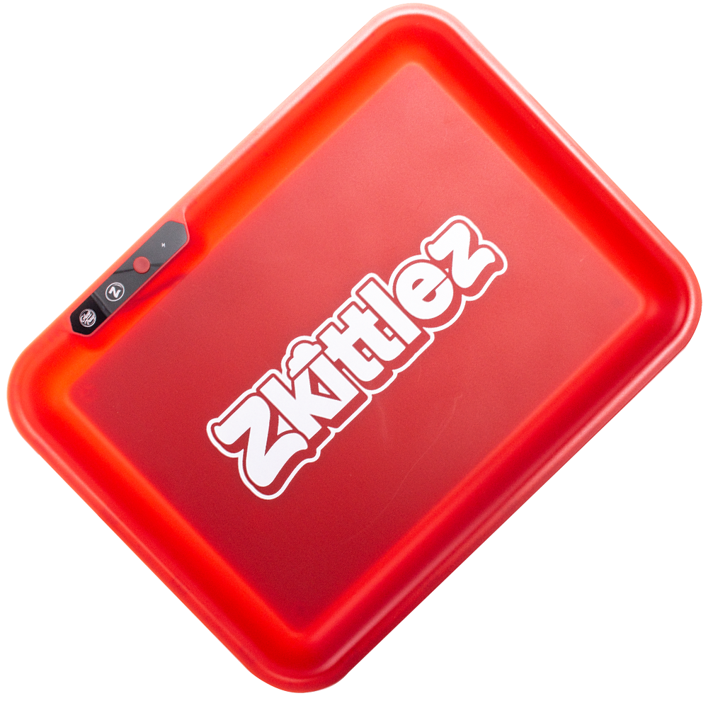 Zkittlez Red LED Glow Rolling Tray