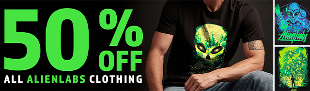 50% off all Alien Labs clothing!