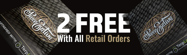 2 free 28 Gram Grove Bags with every retail order