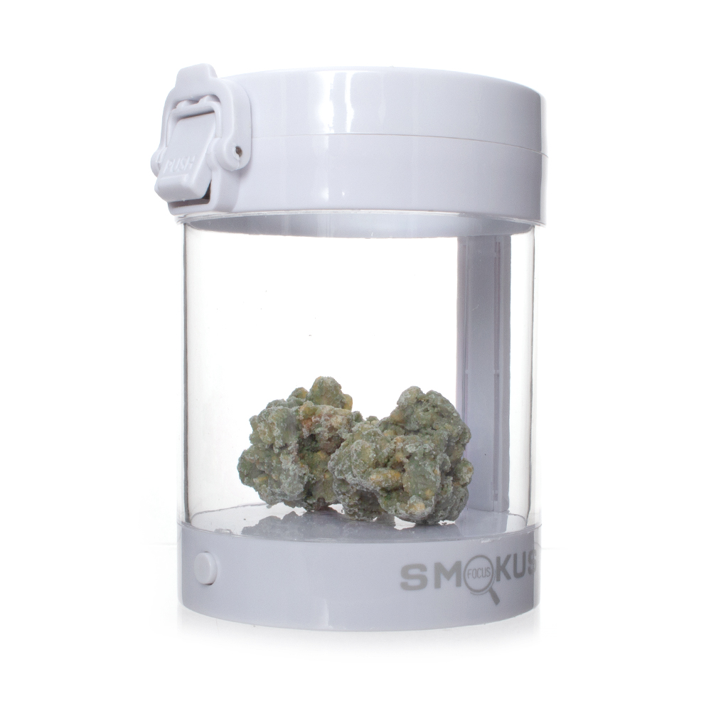 Eclipse Jar by Smokus Focus - Stash Jar with LED Magnification